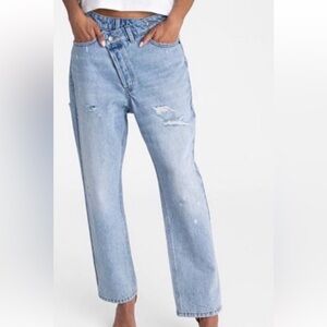 KBB by Kahlana high rise straight leg light wash Dylan jeans size 6 new